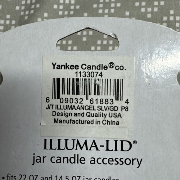 New Yankee Candle Angels and Doves Gold and Silver Illuma Lid Jar Topper - Picture 4 of 7